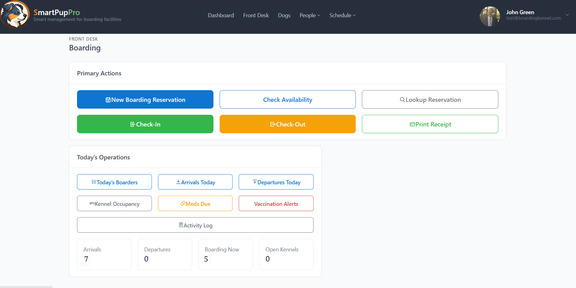 SmartPupPro FrontDesk